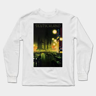 Vintage Travel Poster Germany Berlin Long Sleeve T-Shirt